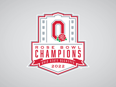 OHIO STATE BUCKEYES 2022 ROSE BOWL CHAMPIONS - Logo Concept branding buckeyes cfp college football football logos matt harvey ohio state rose bowl