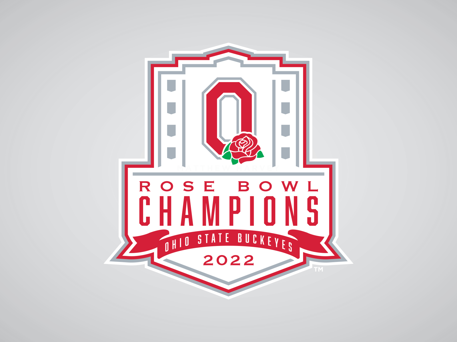 OHIO STATE BUCKEYES 2022 ROSE BOWL CHAMPIONS Logo Concept by Matthew