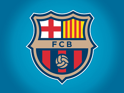 FC BARCELONA - Logo Concept barcelona branding design fcb matt harvey messi mwhstudios soccer uefa world cup
