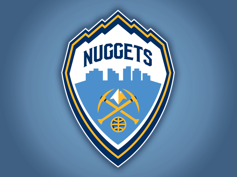 DENVER NUGGETS - NEW LOGO CONCEPT basketball branding concepts denver design logos matt harvey mwhstudios nba nuggets sports