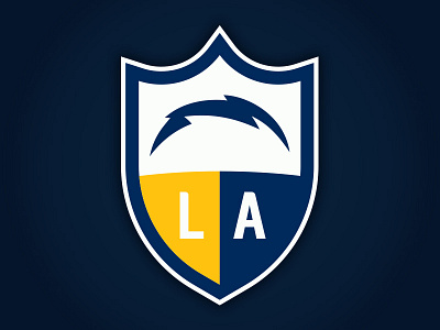 Los Angeles Chargers Logo - Take 3 by Nate Farro on Dribbble