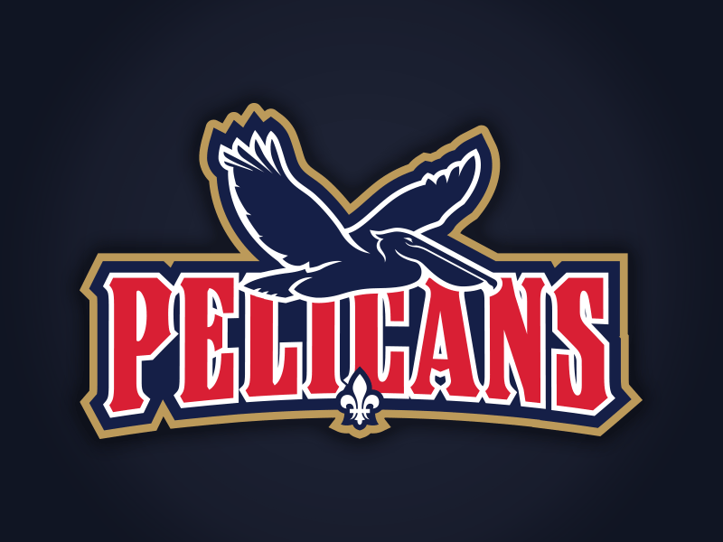 NEW ORLEANS PELICANS - NEW LOGO CONCEPT basketball branding concepts design logos matt harvey mwhstudios nba new orleans pelicans sports