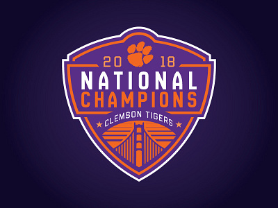 CLEMSON TIGERS - 2018 NATIONAL CHAMPS - Logo Concept by Matthew Harvey ...