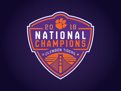 CLEMSON TIGERS - 2018 NATIONAL CHAMPS - Logo Concept cfp clemson football national national champions ncaa tigers
