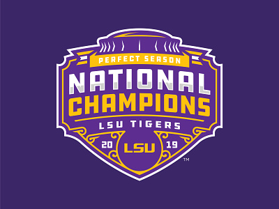 LSU TIGERS - 2019 NATIONAL CHAMPIONS - Logo Concept