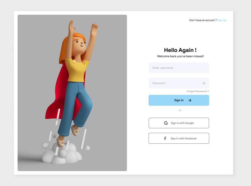 Simple Login page by Anmol Chaudhary on Dribbble