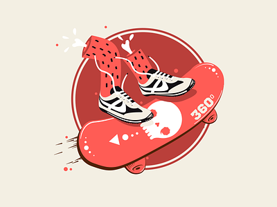 Vector etiqueta Indio metzican mexico panam skate skull