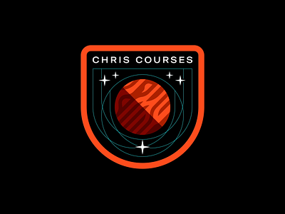 Chris Courses | Badge Animation after effects animation badge branding code code school motion motion design nasa space