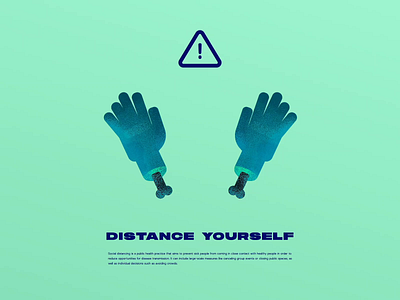 Distance Yourself after effects animation coronavirus covid19 hands illustration motion motion design social distancing