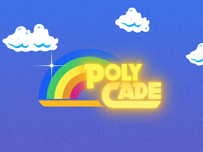 Polycade | Inspiration after effects crt logo logo animation motion design reading rainbow retro television type vintage