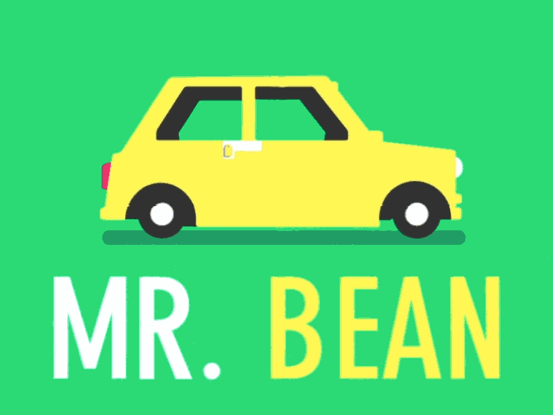Mr. Bean | Motion Series animation bbc bean flat mini motion mr type yellow