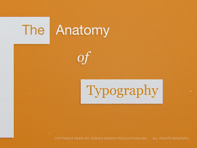 Anatomy anatomy animation type typography
