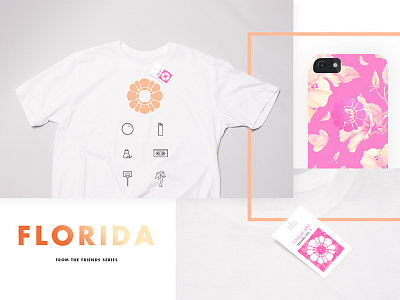 Twelve'len | Merchandise branding clothing florida flower iconography iphone merch pink roses tag