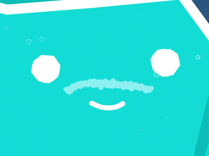 Two Rocks smile underwater geology faces line solid geometric illustration teak jokes rocks