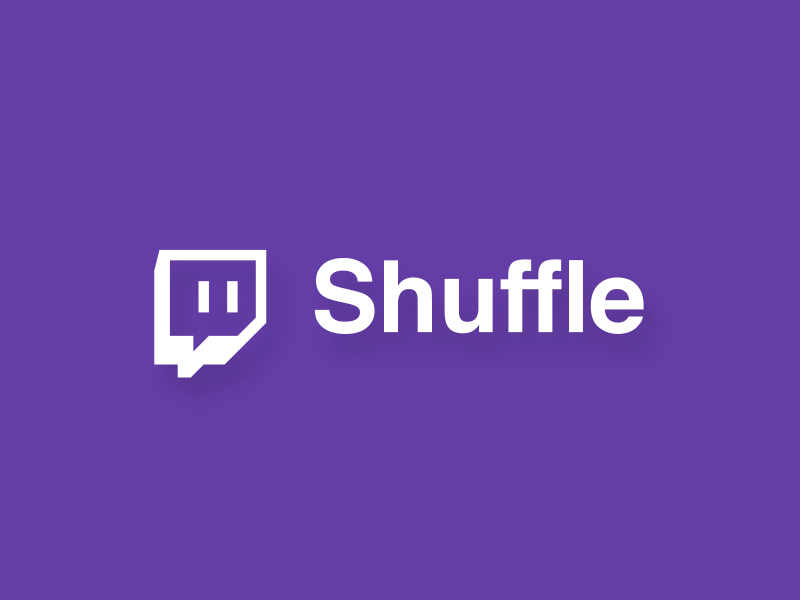 Twitch Shuffle | Logo Animation animation branding motion purple shuffle streaming twitch