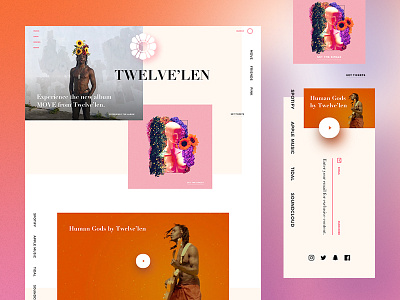 Twelve'len | Web Concept fashion music responsive twelve web