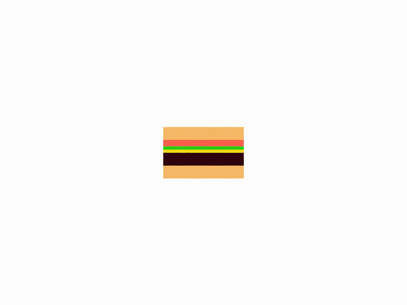 Hamburger Menu | Animation cheese buns bacon burger motion animation icon ingredients menu hamburger