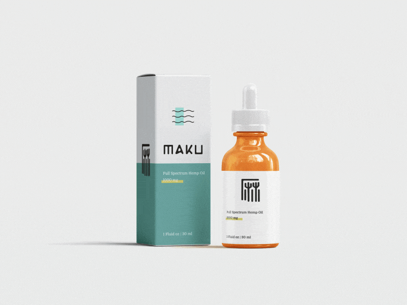 Maku | Packaging Concept after effects animation branding cannabis cannabis branding cbd cbd oil identity design motion design motion identity