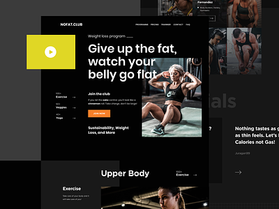 NOFAT CLUB - Weight loss landing page