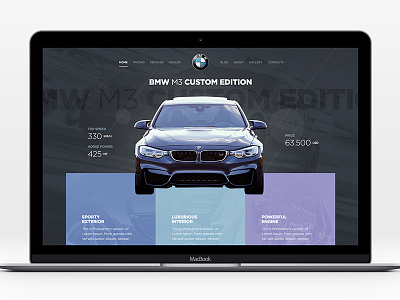 BMW M3 Custom Edition-Landing Page