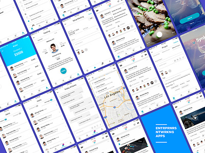 Entrepreneurs Networking Apps blue flows networking apps sneak peek social media ui ux