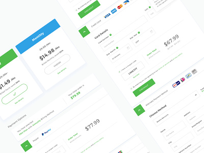 Payment Methods Mockup clean design dashboard payment payment method vpn website