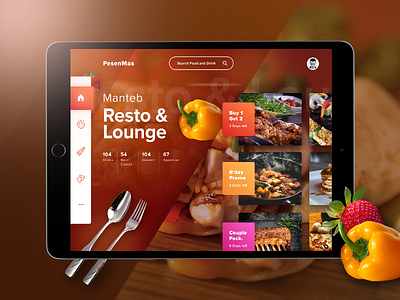 Food Order Apps android clean food foord order ios ipad modern order restaurant tabs