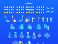 Partial asset blue
