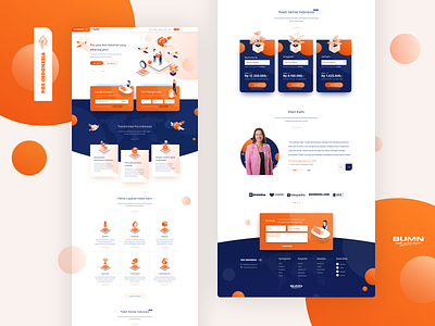 Pos Indonesia Landing Page - Exploration container dashboard isometric landing page landingpage orange package pos indonesia shipping shipping company transporter