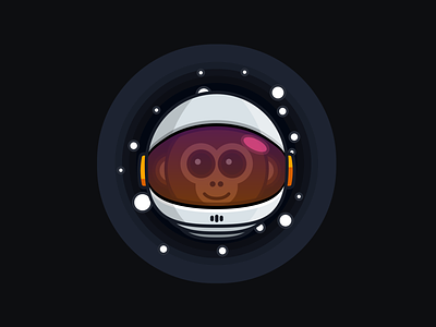 Astro Monkey astro astronaut design icon icons illustration monkey nasa space