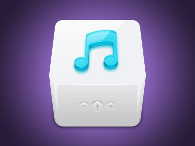 Instinctiv App cube gui icon icons media music pedja rusic pixel