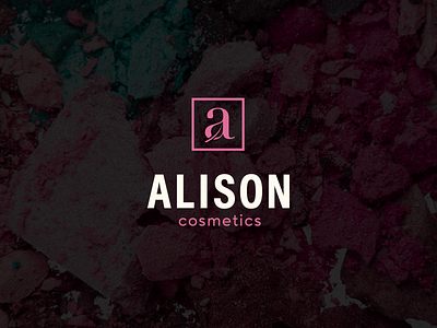 Alison Cosmetics // Logo Challenge - Day 1 alison cosmetics design icon logo logochallenge logocore logodesign minimal typography