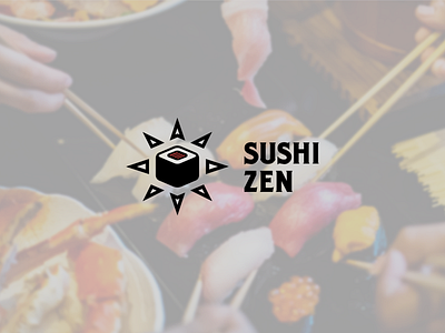 Sushi Zen // Logo Challenge - Day 5 branding challenge design icon logo logochallenge logocore logodesign madebynate minimal nate sushi sushi zen typography zen