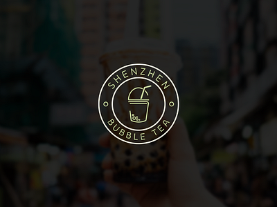 Shenzhen Bubble Tea // Logo Challenge - Day 8 branding bubble bubbletea challenge design icon illustrator logo logochallenge logocore logodesign madebynate minimal nate shenzhen tea typography