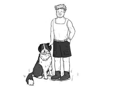 Dingo and his dog Ella