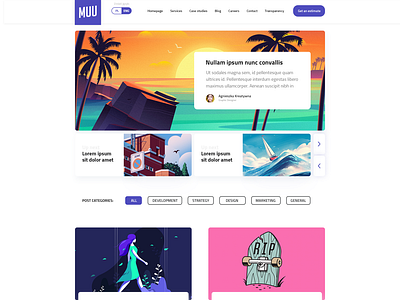 Agency website design - Muu Labs