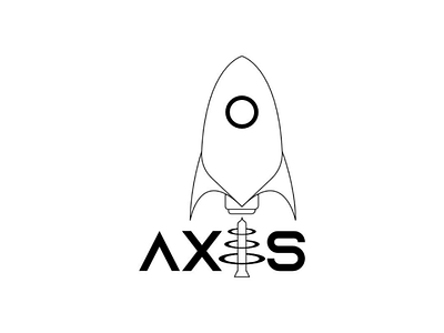 Rocketship - AXIS blackwhite branding dailylogochallenge design logo