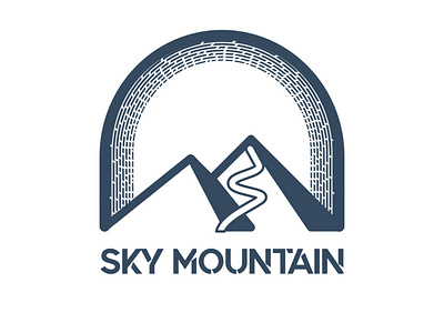 SKY MOUNTAIN affinitydesigner branding branding identity dailylogo dailylogochallenge design logo logodesign mountain mountain logo vector