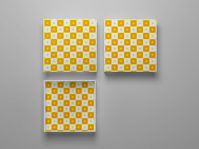 Yellow Gold and White Simple Pattern For Your Package :)