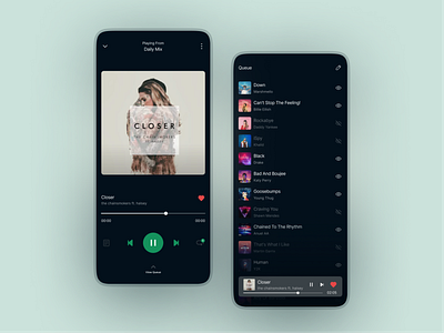 Mobile: Music App UI Design mobile ui design music app