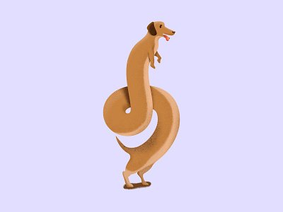 Long Boy digitalart dog illustration procreate