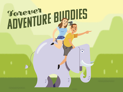 Forever Adventure Buddies illustrator design digitalart illustration