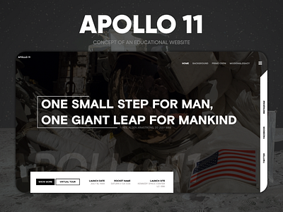 APOLLO 11 WEBSITE CONCEPT