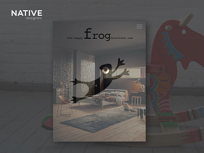 Happy Frog Furniture Landing Page brand identity branding design graphic design logo ui userexperience ux uxdesign website website design