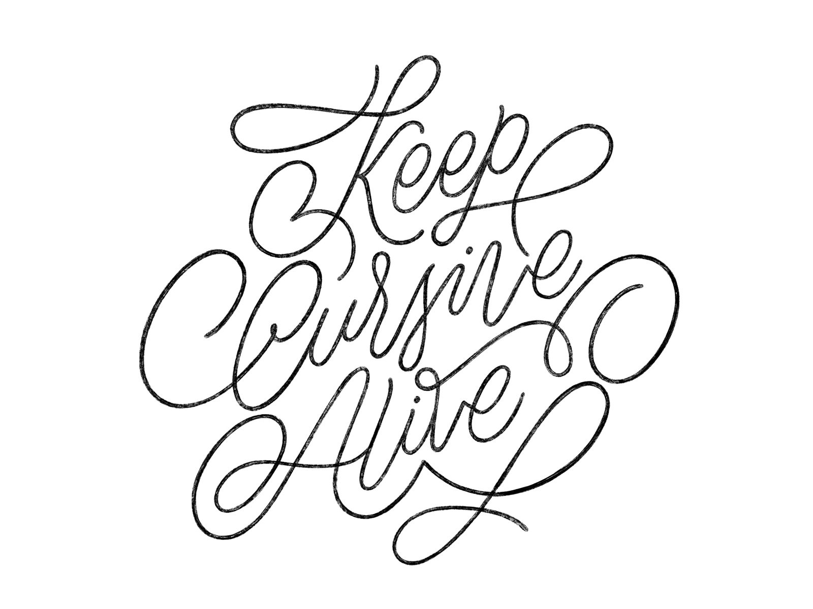 Keep Cursive Alice by Kate Pullen on Dribbble