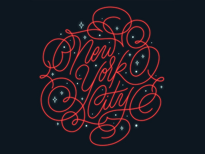 NYC illustration lettering procreate typography