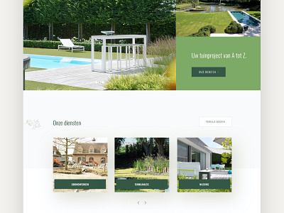 Greenstyle - Garden & landscape design architecture architecture design garden gardening green landing page ui landingpage nature website