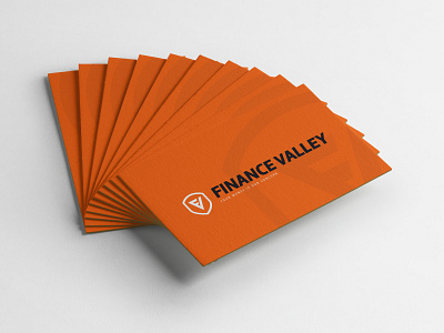 Financial logo design black branding branding and identity business card cards concept design financial logo mockup orange shield logo white