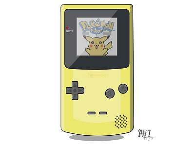 Pokemon Yellow! adobe gameboy colour illustration illustrator pikatchu pokemon pokemon yellow