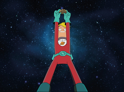 Final Space adobe cartoon cookie design final space galaxy graphicdesign illustration illustrator space